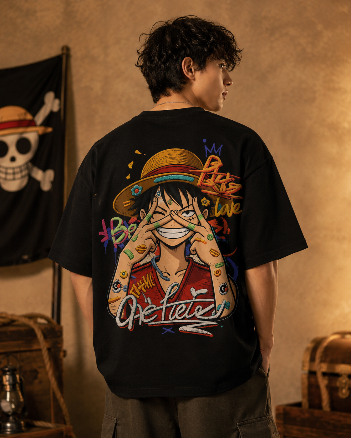 LUFFY ONE PIECE OVERSIZED TEE