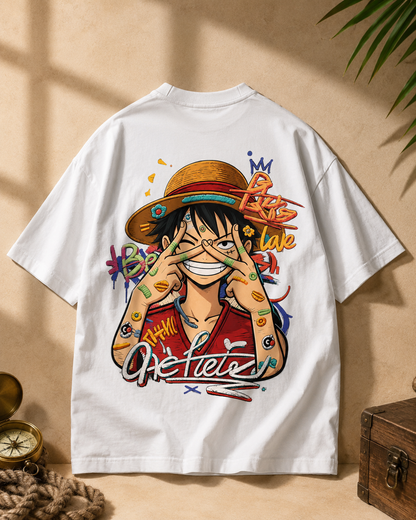 LUFFY ONE PIECE OVERSIZED TEE