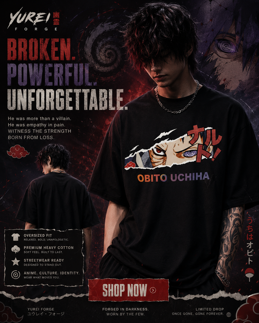 OBITO UCHIHA - 240GSM - OVERSIZED TEE