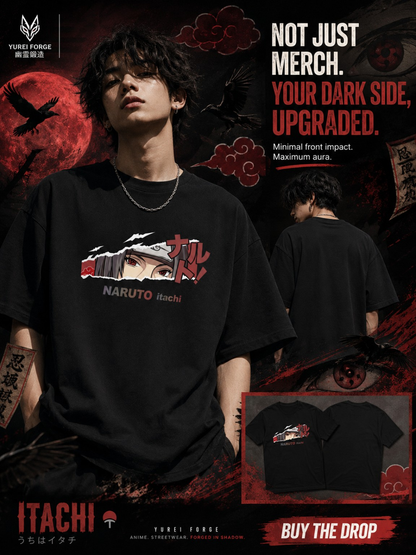 ITACHI UCHIHA - 240GSM - OVERSIZED TEE