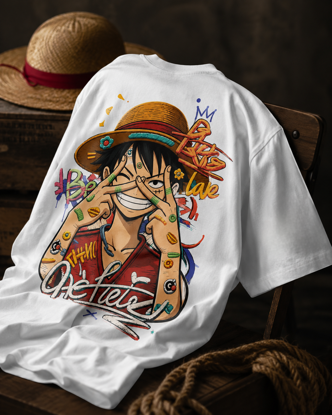 LUFFY ONE PIECE OVERSIZED TEE